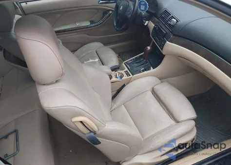 2001 BMW 330Ci z USA, uszkodzony, nr VIN WBABN53421JU37349